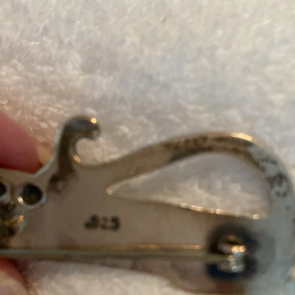 Sterling Silver Cat Pin - Picture 5 of 5